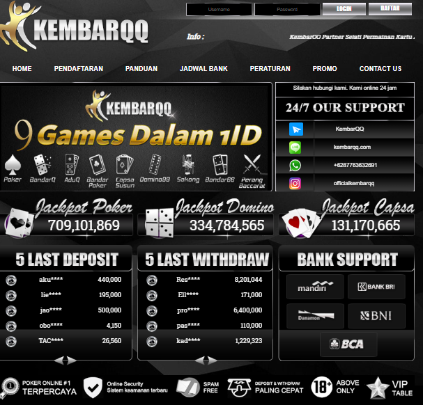 JACKPOT DOMINO99 DI KEMBARQQ